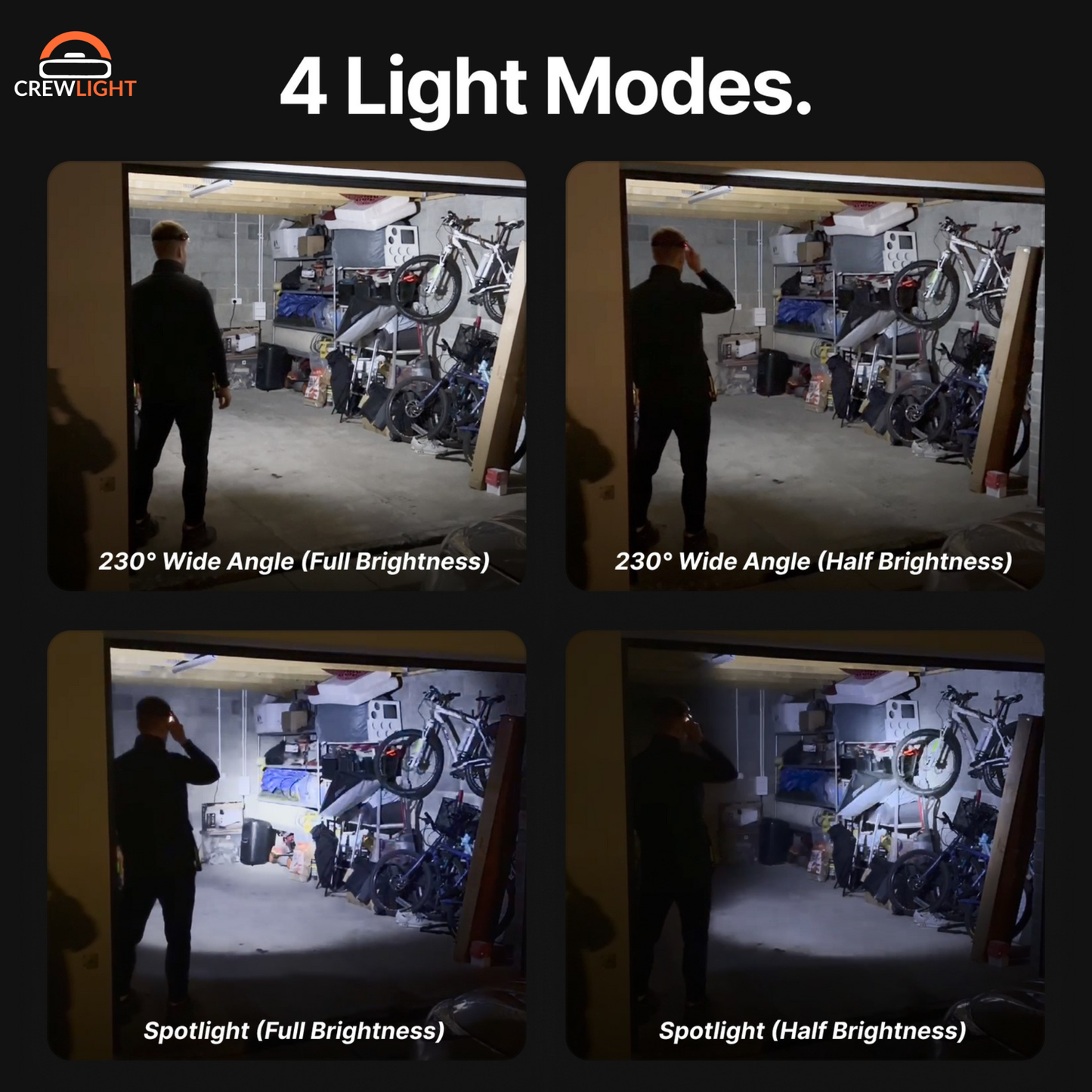 CrewLight™ See your entire workspace, Both hands free