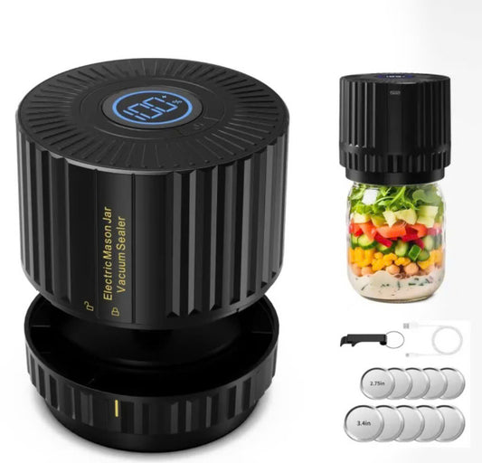 AIRLESS™ One-Touch Mason Jar Vacuum Sealer